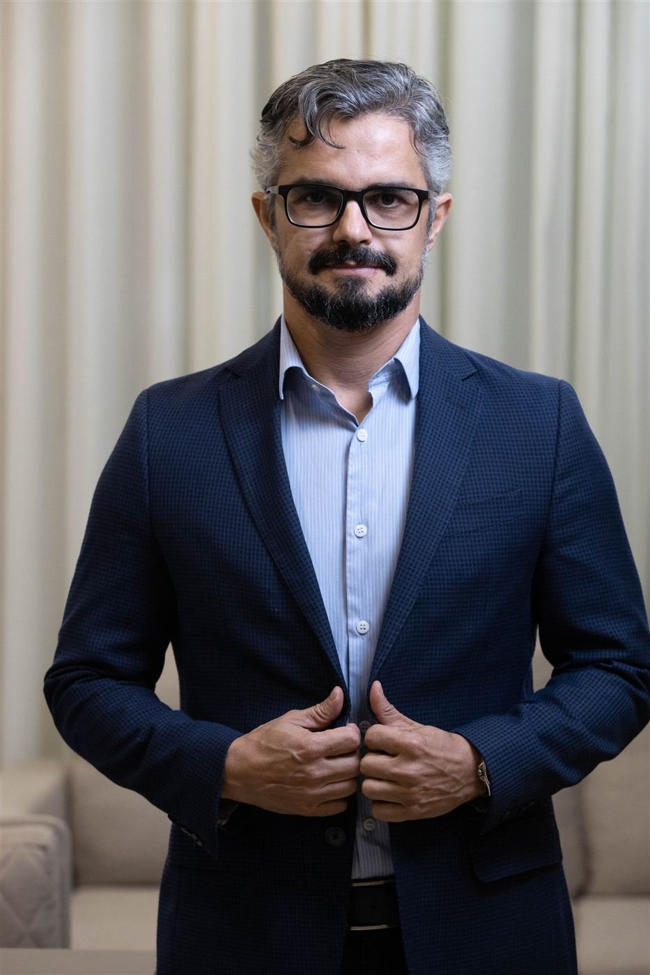 Fábio Silva, advogado, em seu escritório em Goiânia